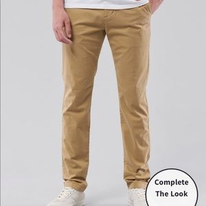 Hollister Skinny Chino Dark Khaki pants
